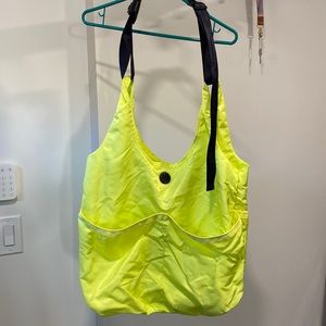Never used (but wrinkled) Lululemon yoga/gym tote bag